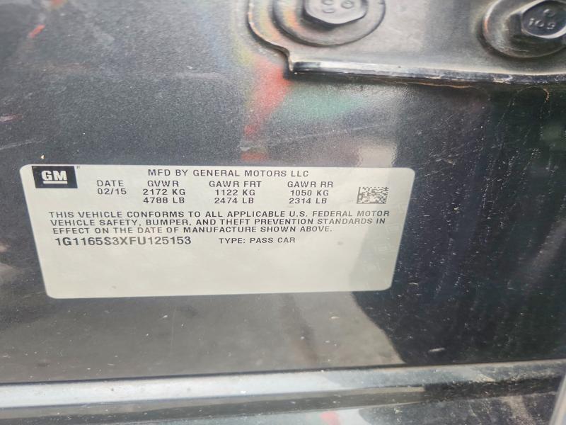1G1165S3XFU125153 2015 CHEVROLET IMPALA photo no. 12