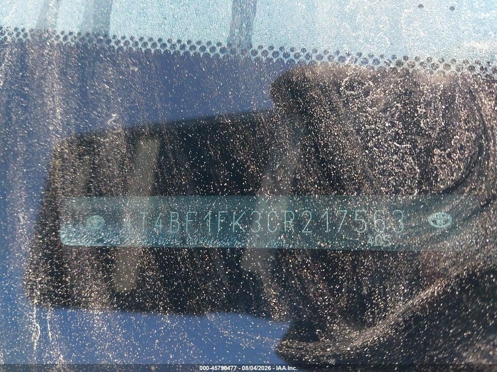 4T4BF1FK3CR217563 2012 TOYOTA CAMRY photo no. 9