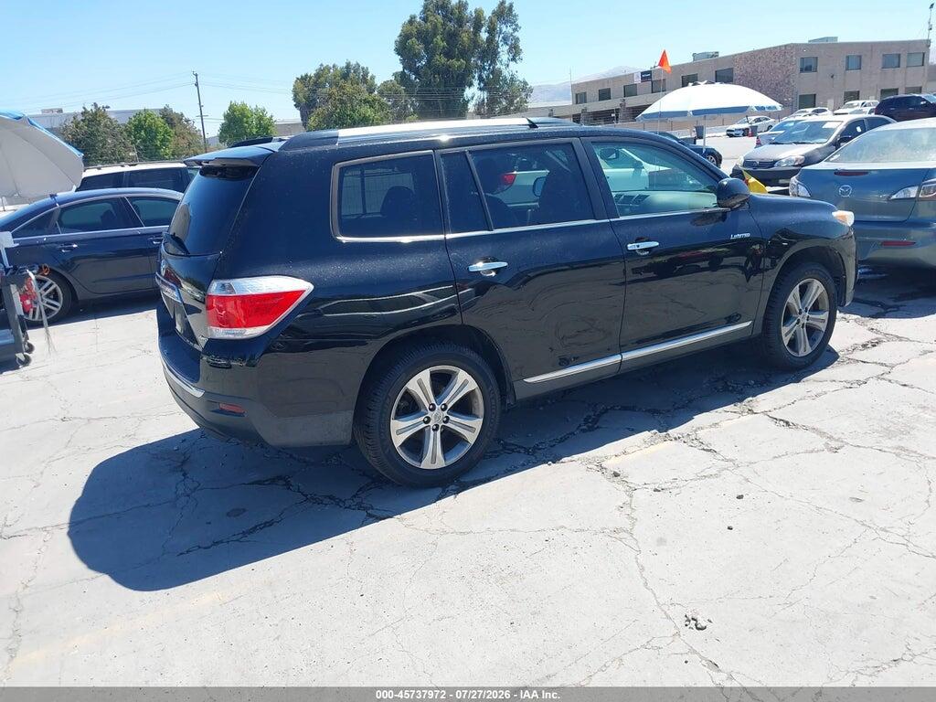 5TDDK3EH4CS105587 2012 TOYOTA HIGHLANDER photo no. 4