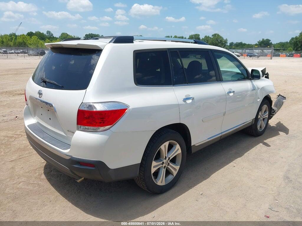 5TDDK3EH0CS137047 2012 TOYOTA HIGHLANDER photo no. 4