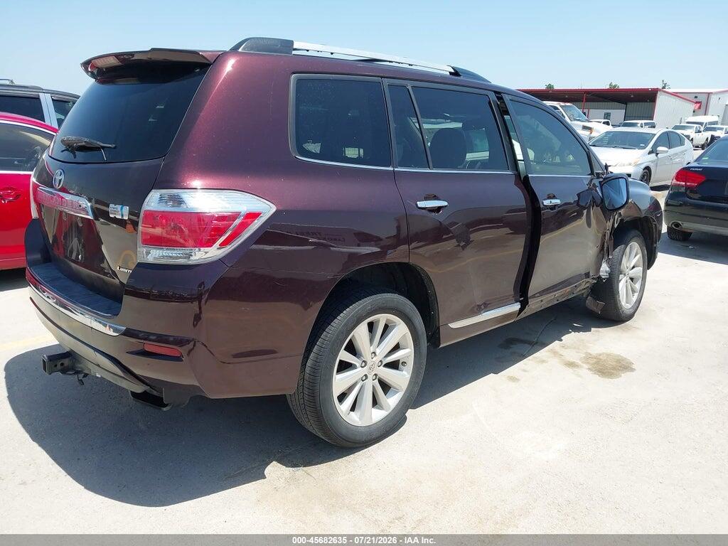 JTEDC3EH8C2009154 2012 TOYOTA HIGHLANDER HYBRID photo no. 4