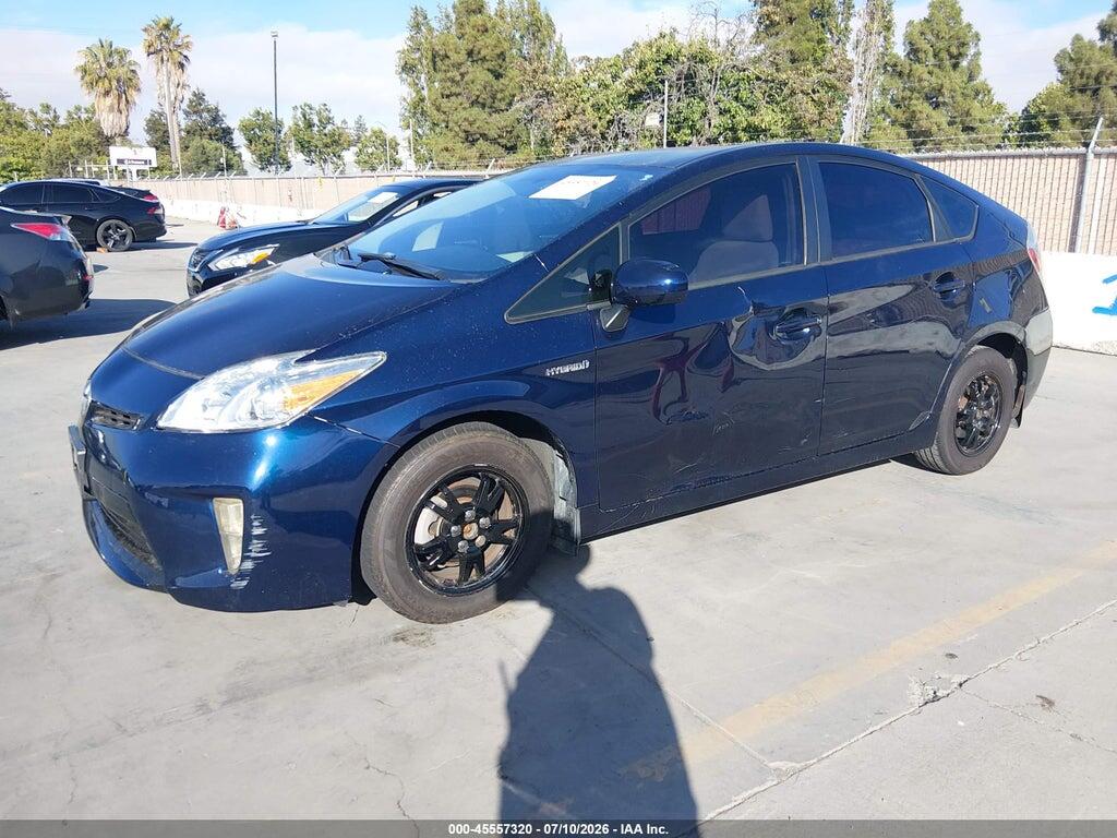 JTDKN3DU6C0333445 2012 TOYOTA PRIUS photo no. 2