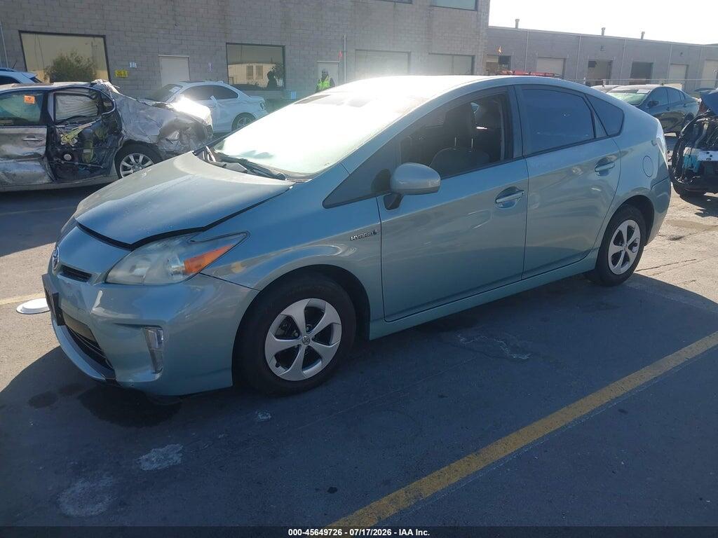 JTDKN3DU7C1573386 2012 TOYOTA PRIUS photo no. 2