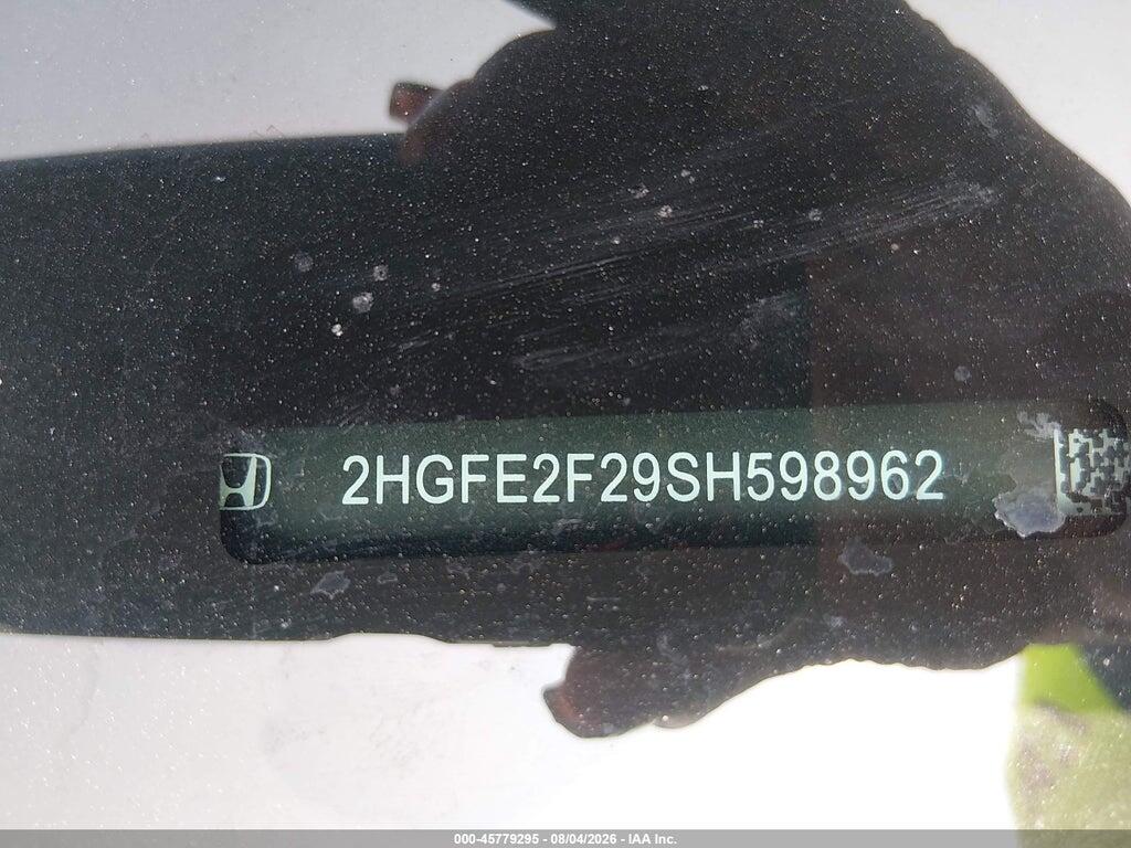 2HGFE2F29SH598962 2025 HONDA CIVIC photo no. 9