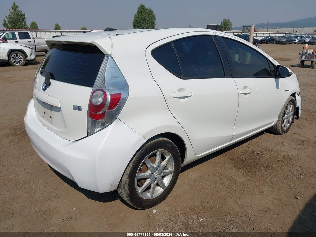 JTDKDTB37C1506204 2012 TOYOTA PRIUS C photo no. 4