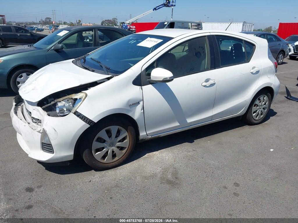 JTDKDTB37C1509880 2012 TOYOTA PRIUS C photo no. 2