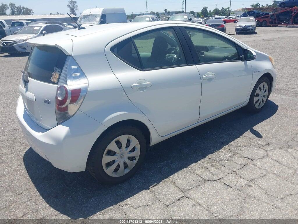 JTDKDTB31C1505310 2012 TOYOTA PRIUS C photo no. 4