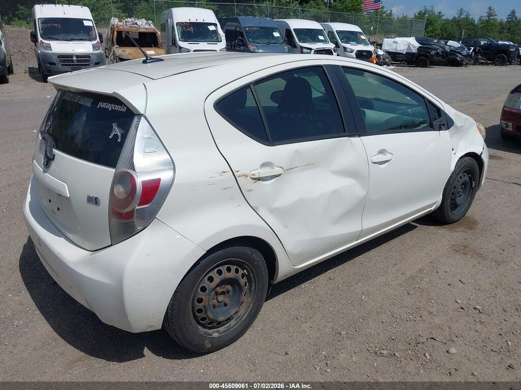 JTDKDTB37C1027975 2012 TOYOTA PRIUS C photo no. 4
