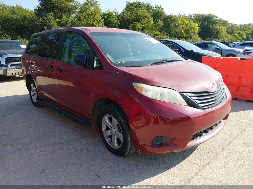 5TDZK3DC0CS256616 2012 TOYOTA SIENNA photo no. 1