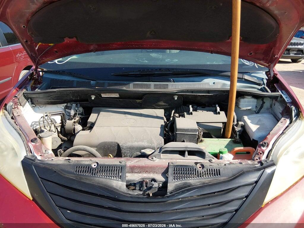 5TDZK3DC0CS256616 2012 TOYOTA SIENNA photo no. 10
