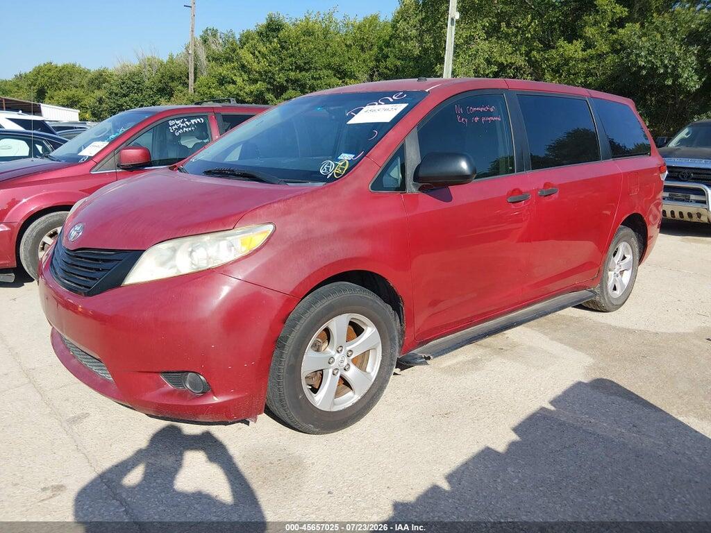 5TDZK3DC0CS256616 2012 TOYOTA SIENNA photo no. 2