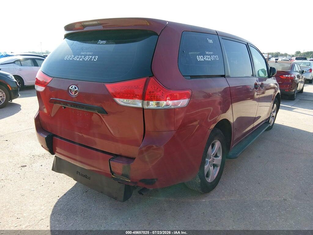 5TDZK3DC0CS256616 2012 TOYOTA SIENNA photo no. 4