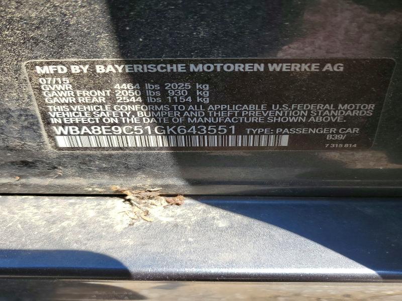 2016 BMW 328 I SULEV — Фото 12 из 12