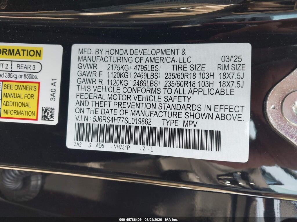 5J6RS4H77SL019862 2025 HONDA CR-V photo no. 9