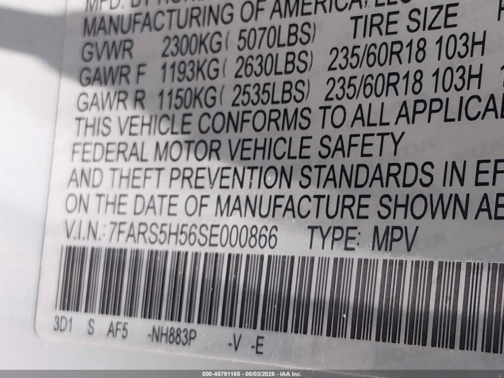 7FARS5H56SE000866 2025 HONDA CR-V HYBRID photo no. 9