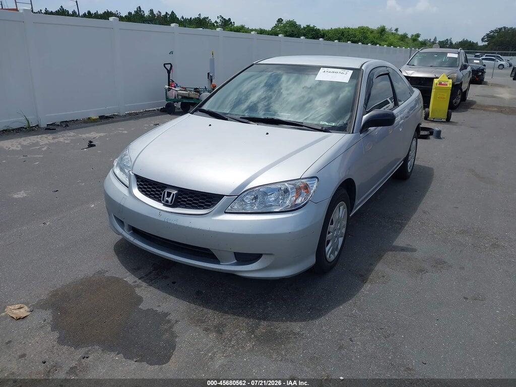1HGEM22555L037812 2005 HONDA CIVIC photo no. 2