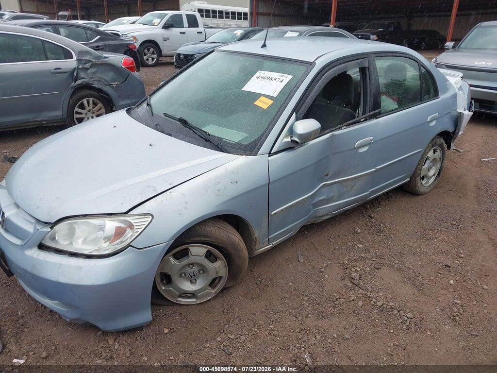 JHMES96665S025009 2005 HONDA CIVIC HYBRID photo no. 2