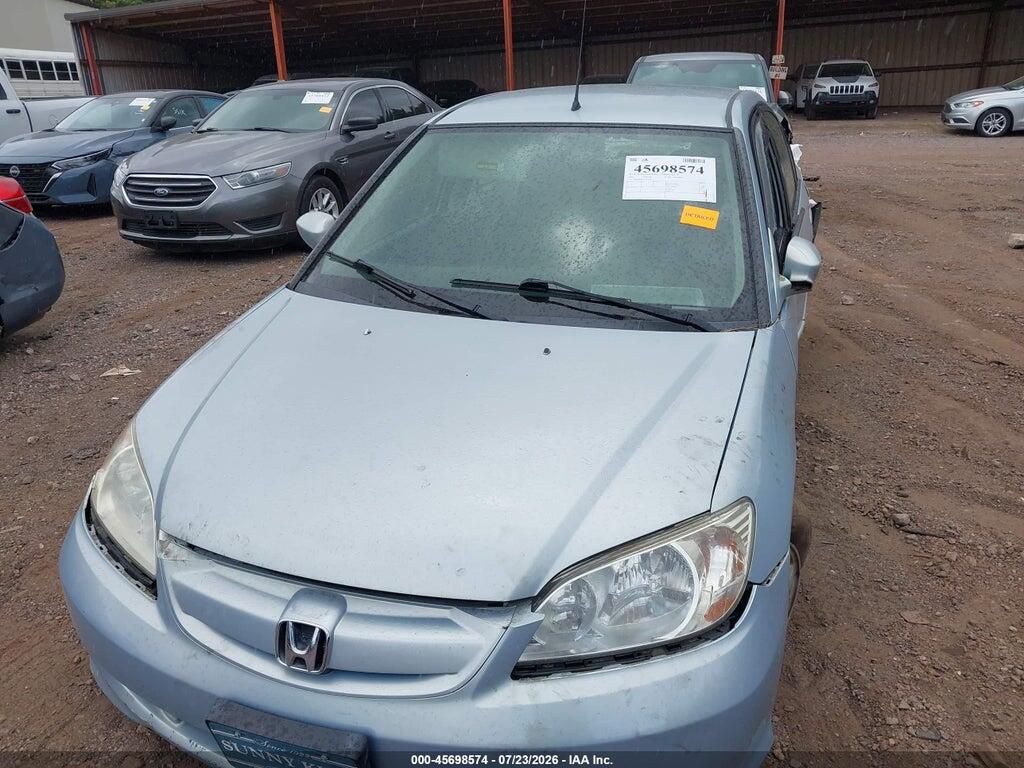 JHMES96665S025009 2005 HONDA CIVIC HYBRID photo no. 6