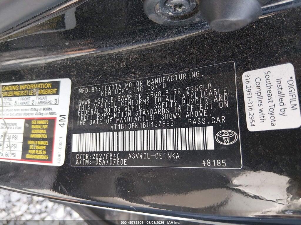 4T1BF3EK1BU157563 2011 TOYOTA CAMRY photo no. 9