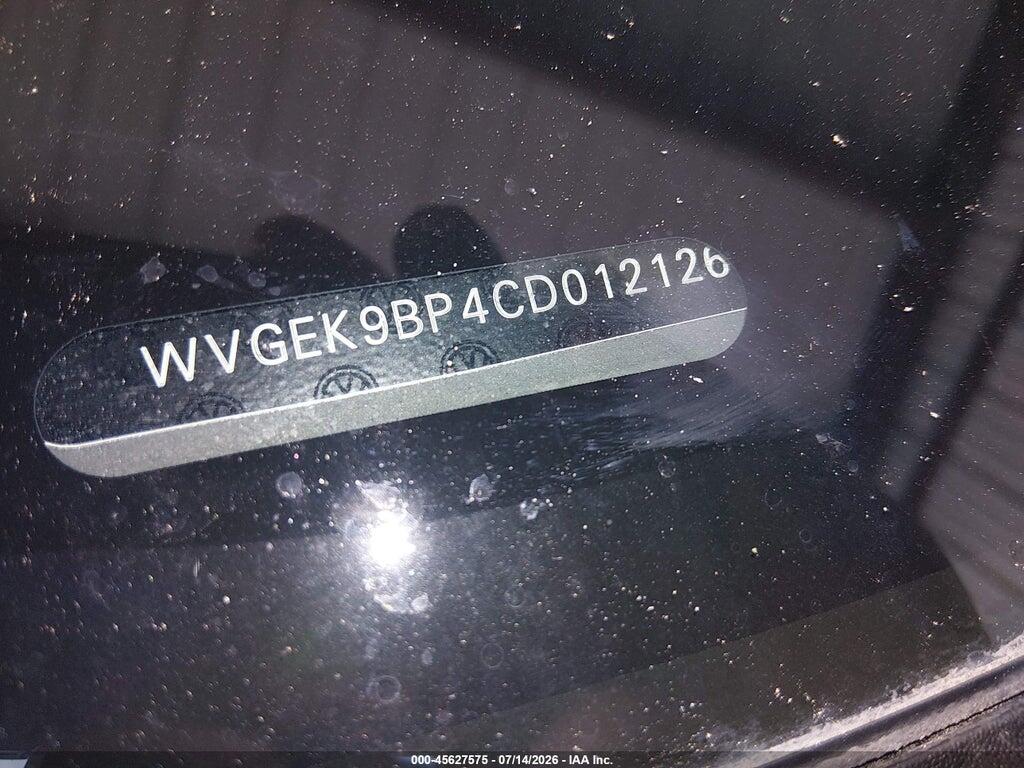 WVGEK9BP4CD012126 2012 VOLKSWAGEN TOUAREG photo no. 9
