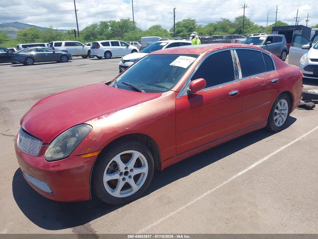 JNKCV51E05M200316 2005 INFINITI G35 photo no. 2