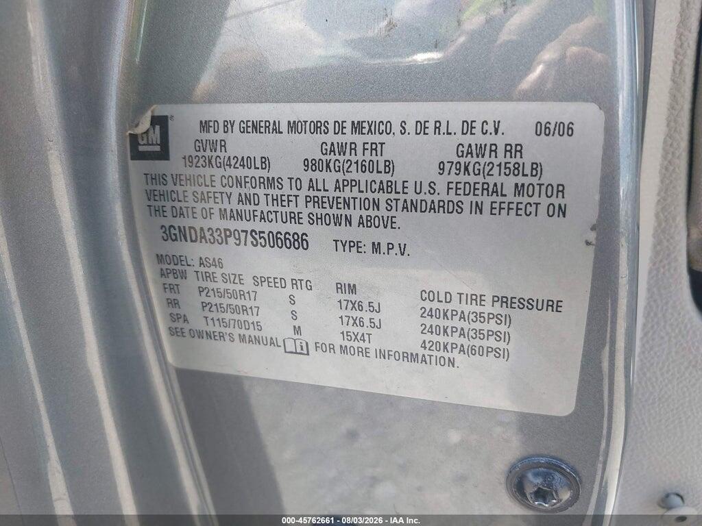 3GNDA33P97S506686 2007 CHEVROLET HHR photo no. 9