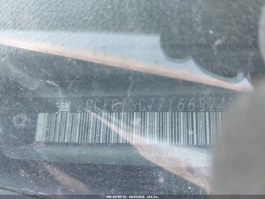 2GCEC13C771665243 2007 CHEVROLET SILVERADO 1500 photo no. 9