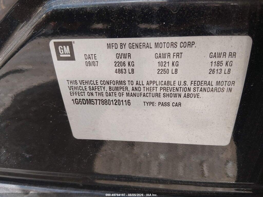1G6DM577880120116 2008 CADILLAC CTS photo no. 9