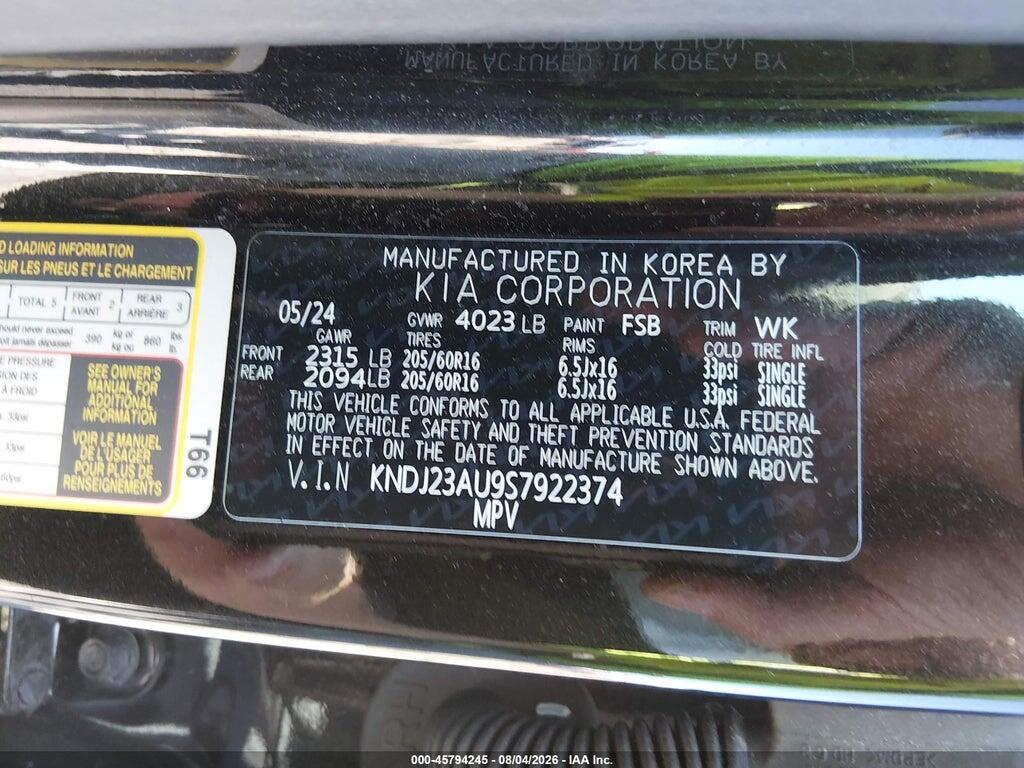 KNDJ23AU9S7922374 2025 KIA SOUL photo no. 9