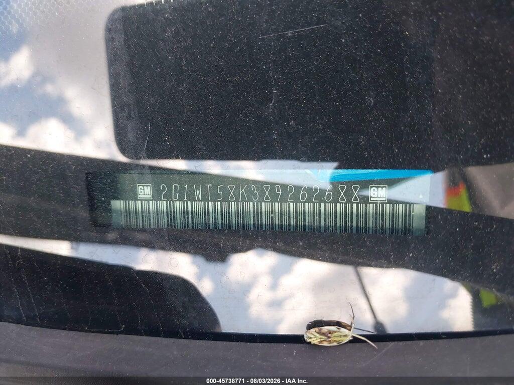 2G1WT58K389262688 2008 CHEVROLET IMPALA photo no. 9