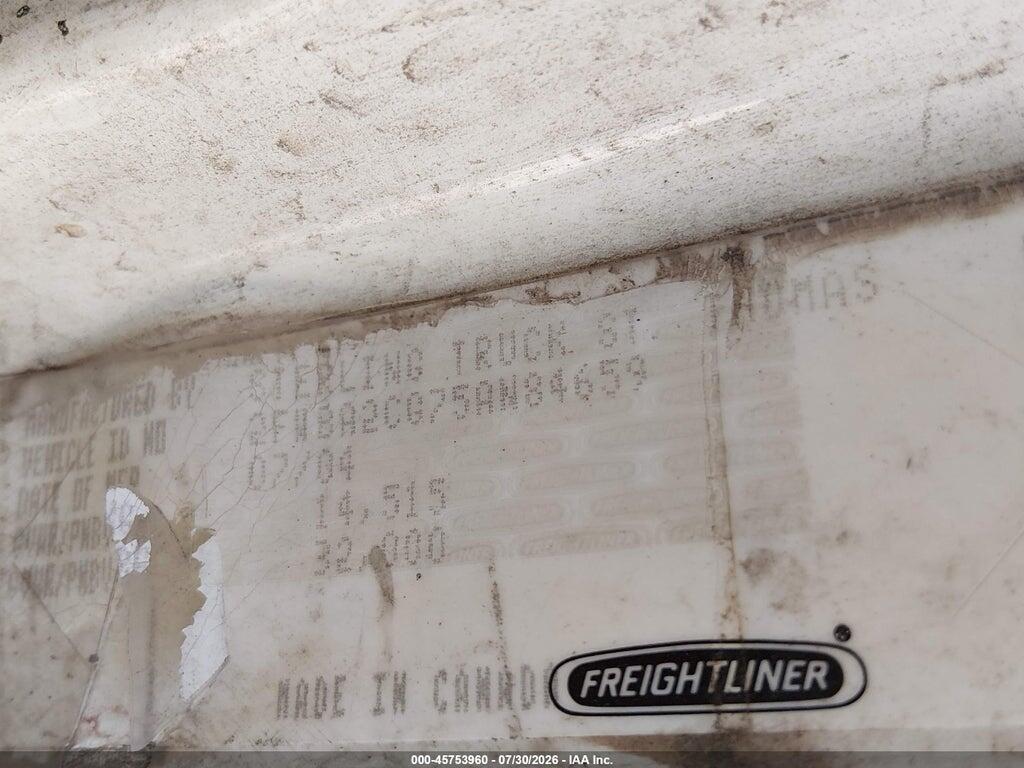 2FWBA2CG75AN84659 2005 STERLING TRUCK A photo no. 9