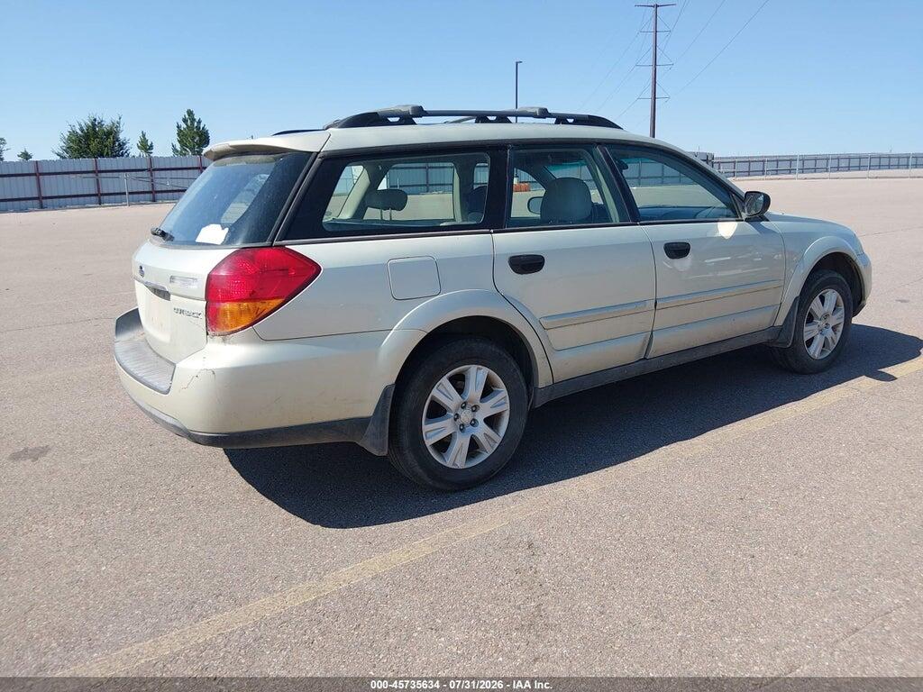 4S4BP61C556313402 2005 SUBARU OUTBACK photo no. 4