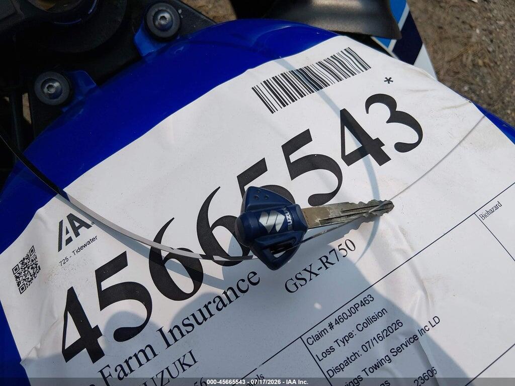 JS1GR7JA952107056 2005 SUZUKI GSX-R750 photo no. 11