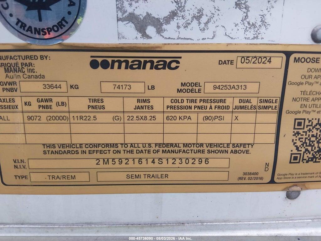 2M5921614S1230296 2025 MANAC INC UNKNOWN photo no. 9