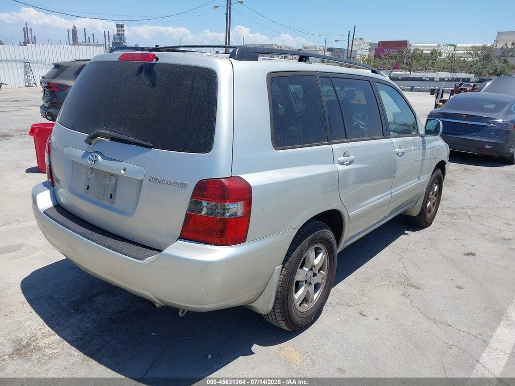 JTEDP21A550056549 2005 TOYOTA HIGHLANDER photo no. 4