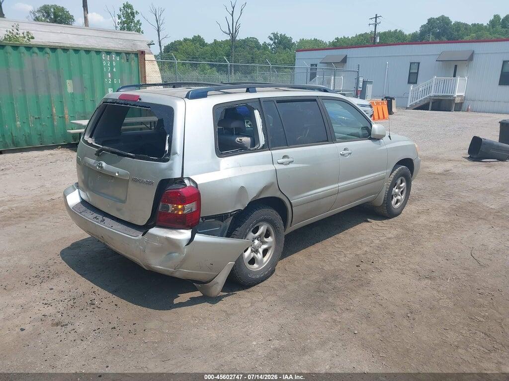 JTEGD21A250129754 2005 TOYOTA HIGHLANDER photo no. 4