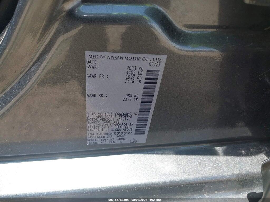 1N4BL4DWXSN379770 2025 NISSAN ALTIMA photo no. 9
