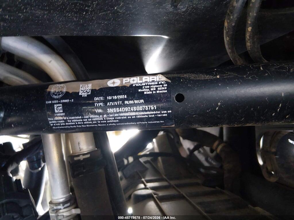 3NSS4D924SG073751 2025 POLARIS RZR photo no. 10