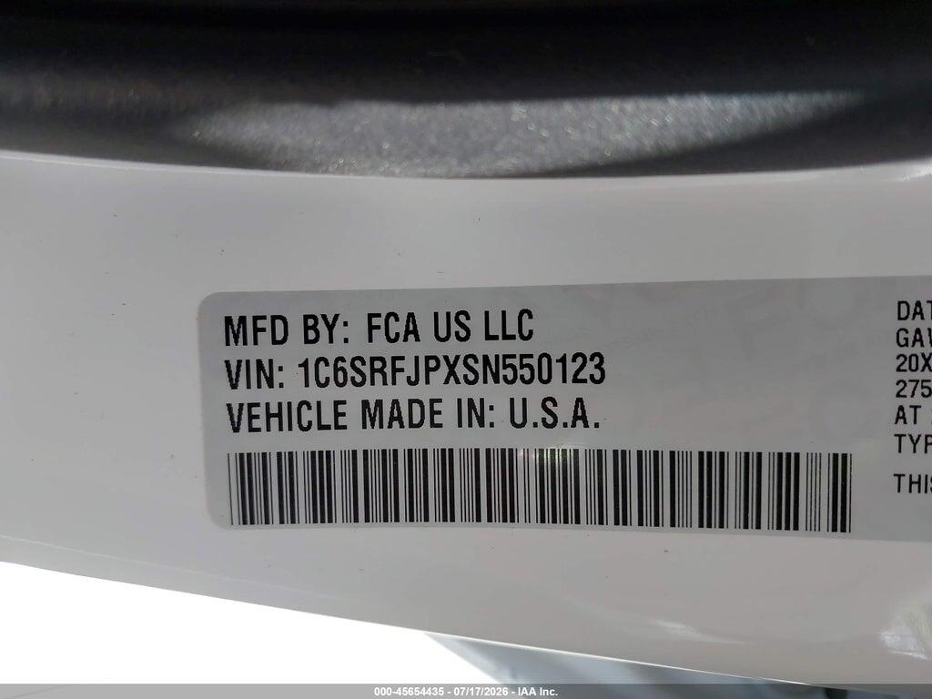 1C6SRFJPXSN550123 2025 RAM 1500 photo no. 9