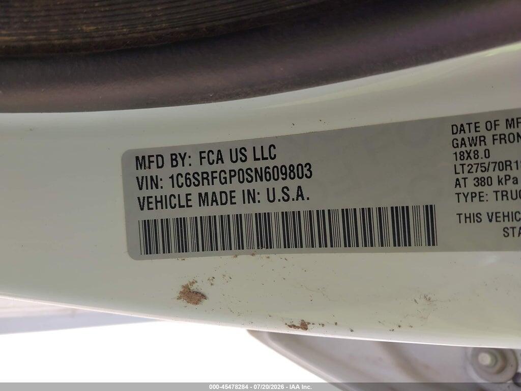 1C6SRFGP0SN609803 2025 RAM 1500 photo no. 9