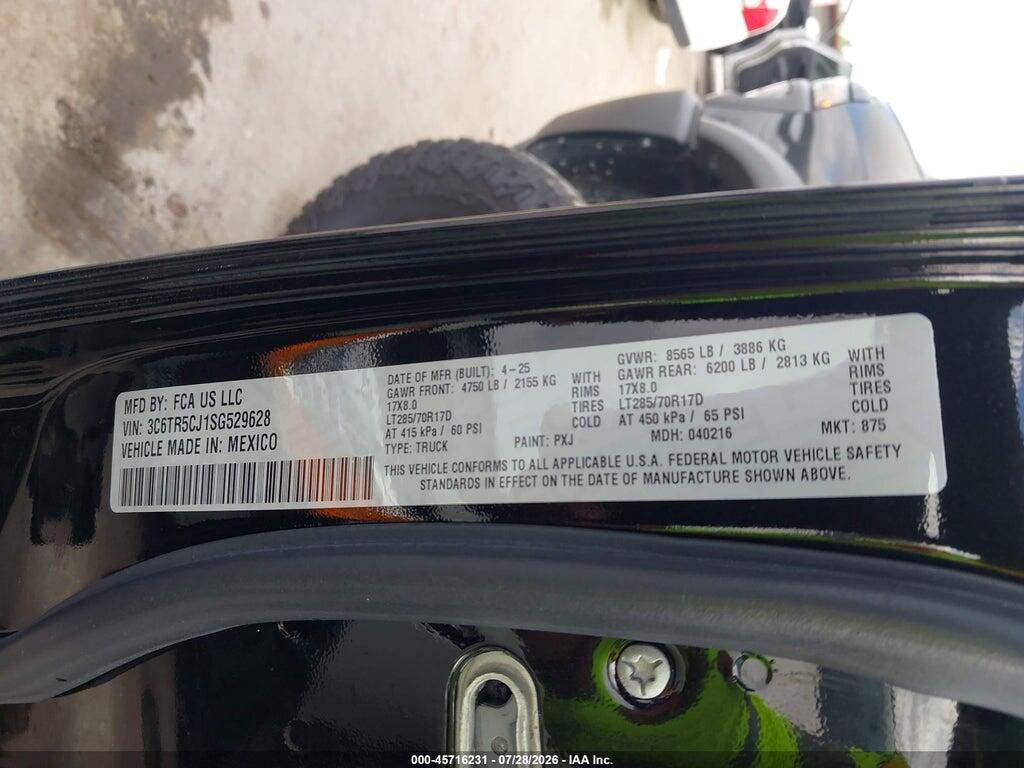 3C6TR5CJ1SG529628 2025 RAM 2500 photo no. 9