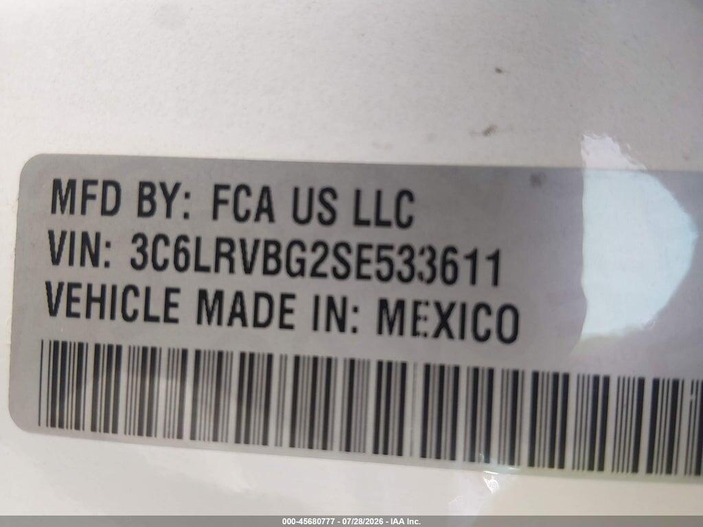 3C6LRVBG2SE533611 2025 RAM PROMASTER 1500 photo no. 9