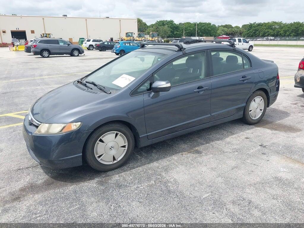 JHMFA362X8S027237 2008 HONDA CIVIC HYBRID photo no. 2