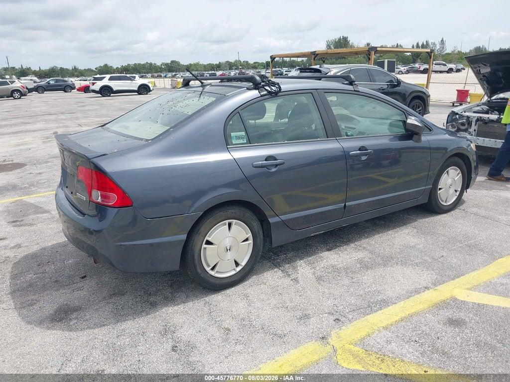 JHMFA362X8S027237 2008 HONDA CIVIC HYBRID photo no. 4