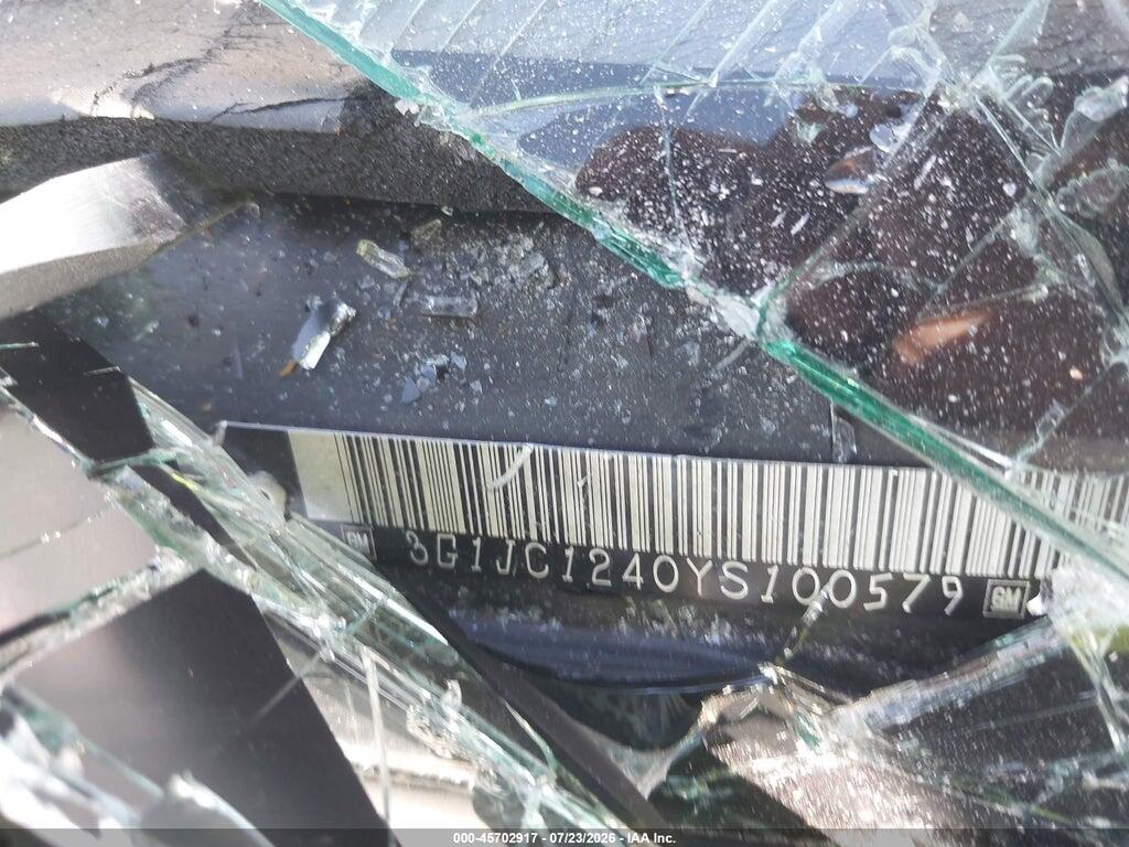 3G1JC1240YS100579 2000 CHEVROLET CAVALIER photo no. 9