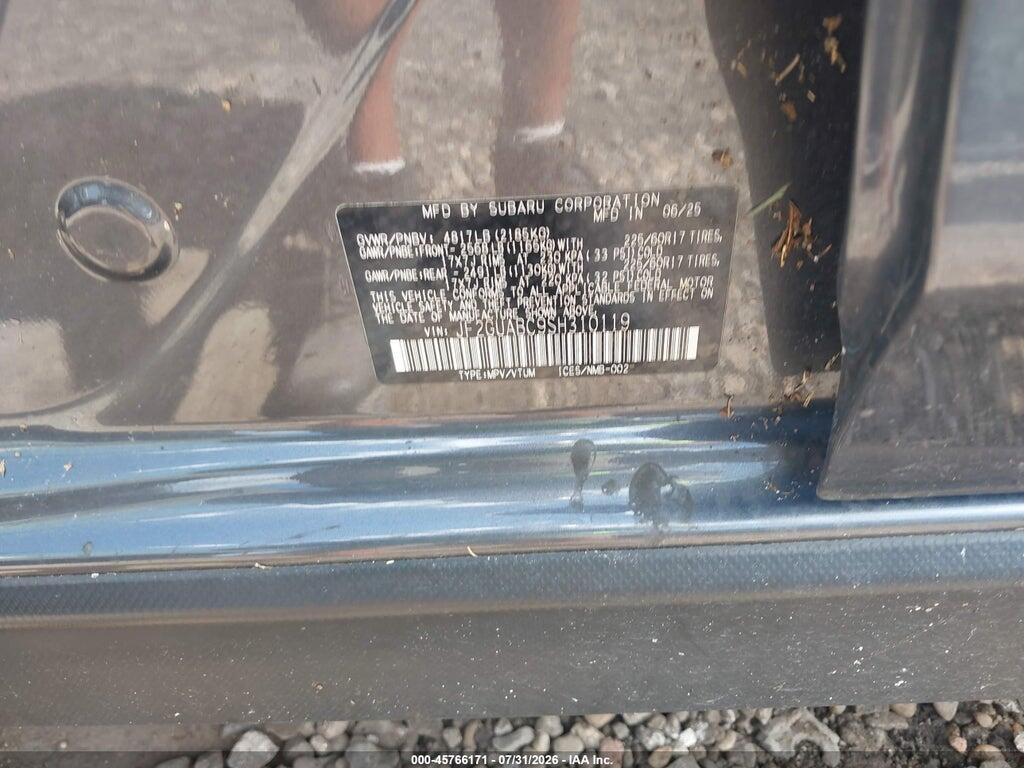 JF2GUABC9SH310119 2025 SUBARU CROSSTREK photo no. 9