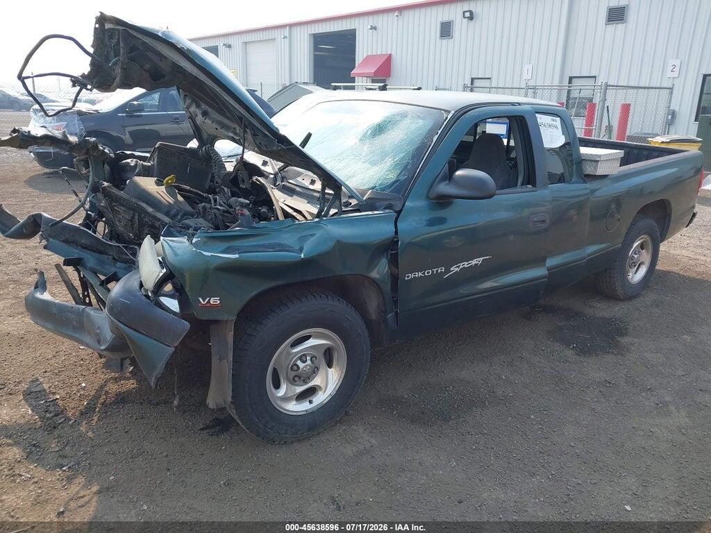 1B7GL22X2YS545855 2000 DODGE DAKOTA photo no. 2