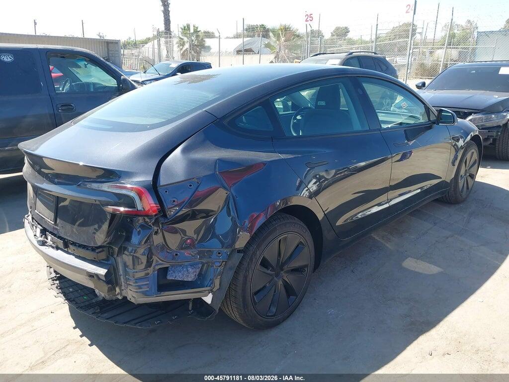 5YJ3E1EA8SF083915 2025 TESLA MODEL 3 photo no. 4