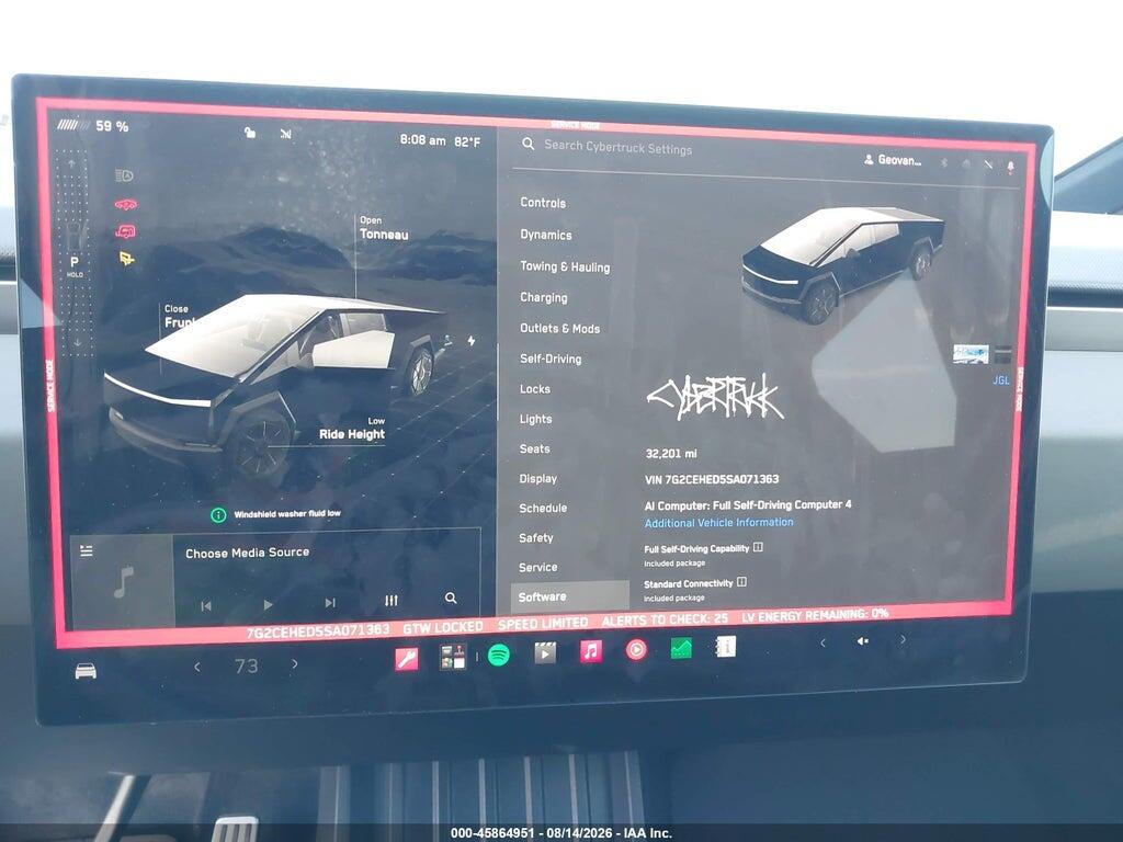 7G2CEHED5SA071363 2025 TESLA CYBERTRUCK photo no. 7