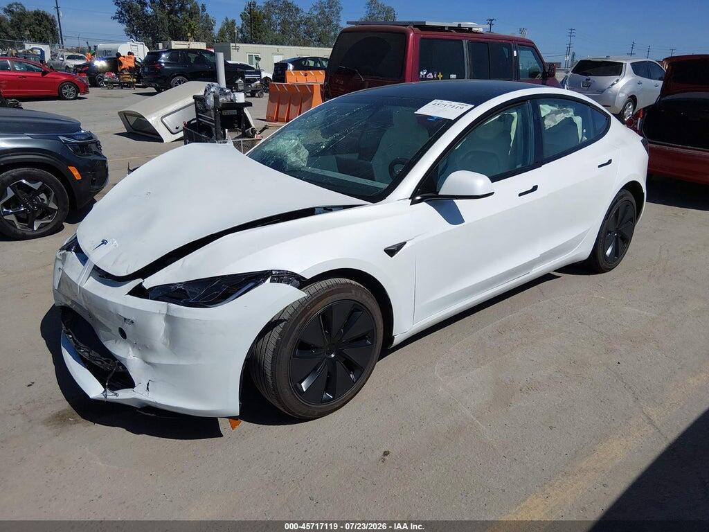 5YJ3E1EA7SF877434 2025 TESLA MODEL 3 photo no. 2